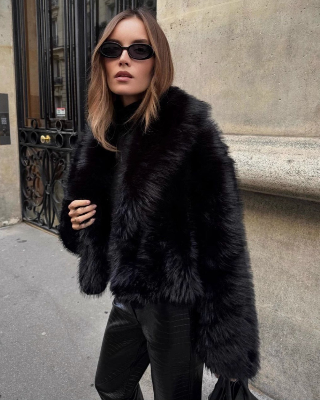 Noir Luxe Fur Jacket