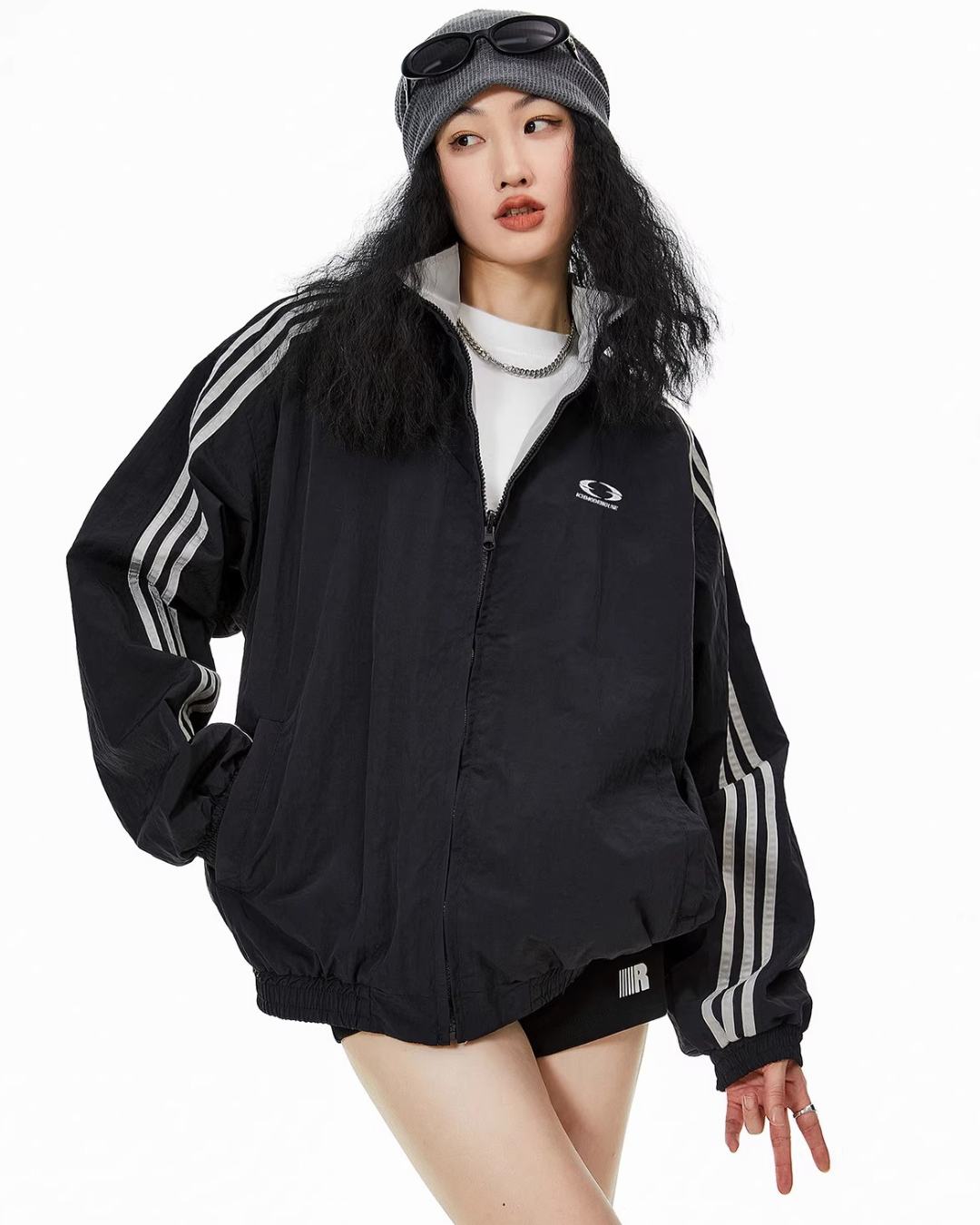 Reversible Classic Nylon Track Jacket