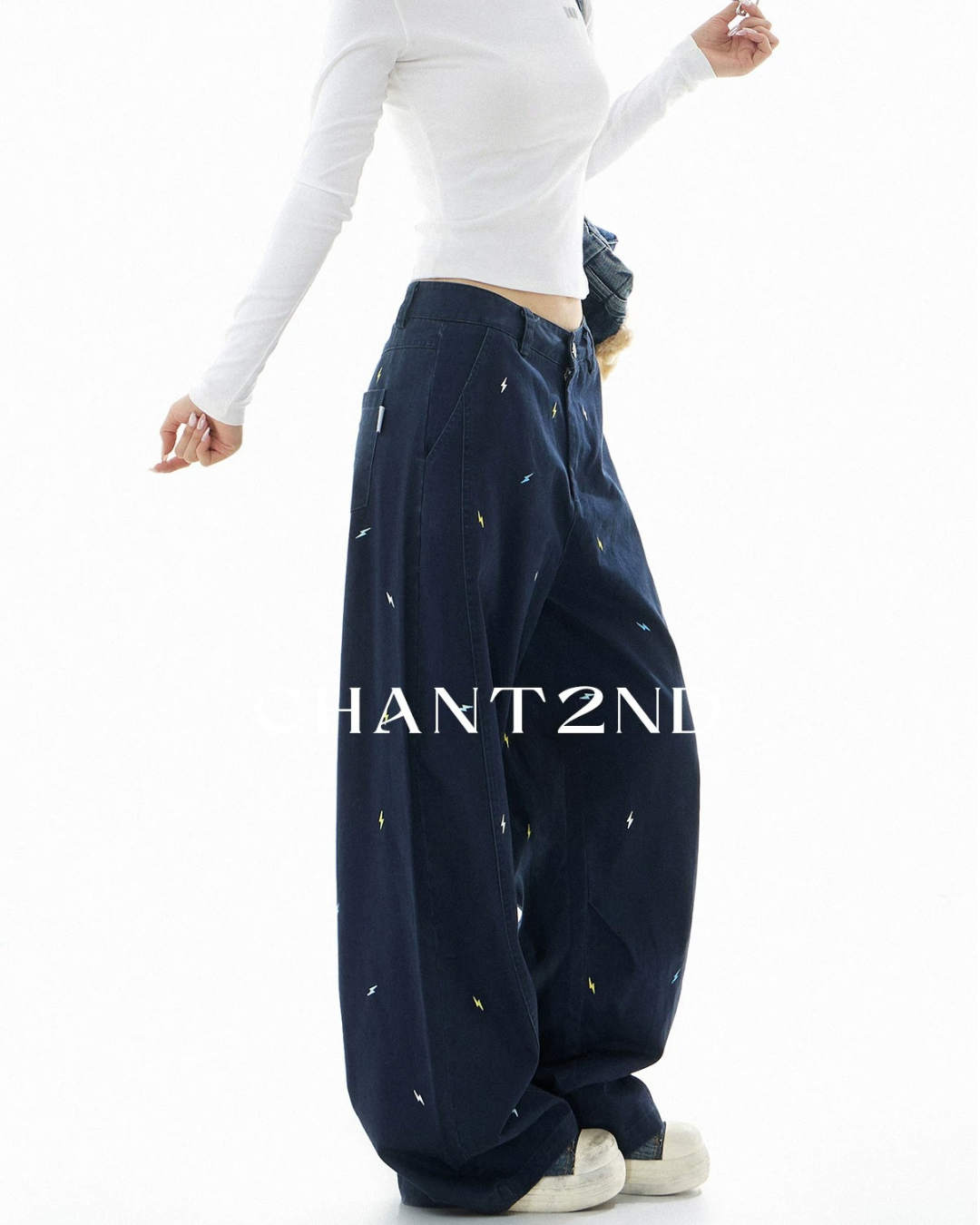 Embroidered Bolt Trousers