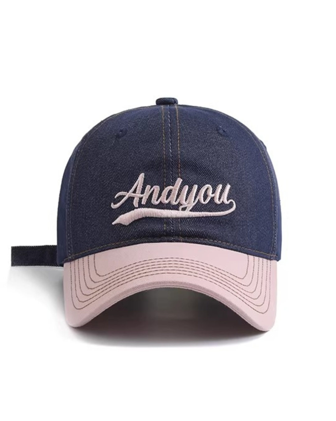 Script Logo Vintage Denim Cap