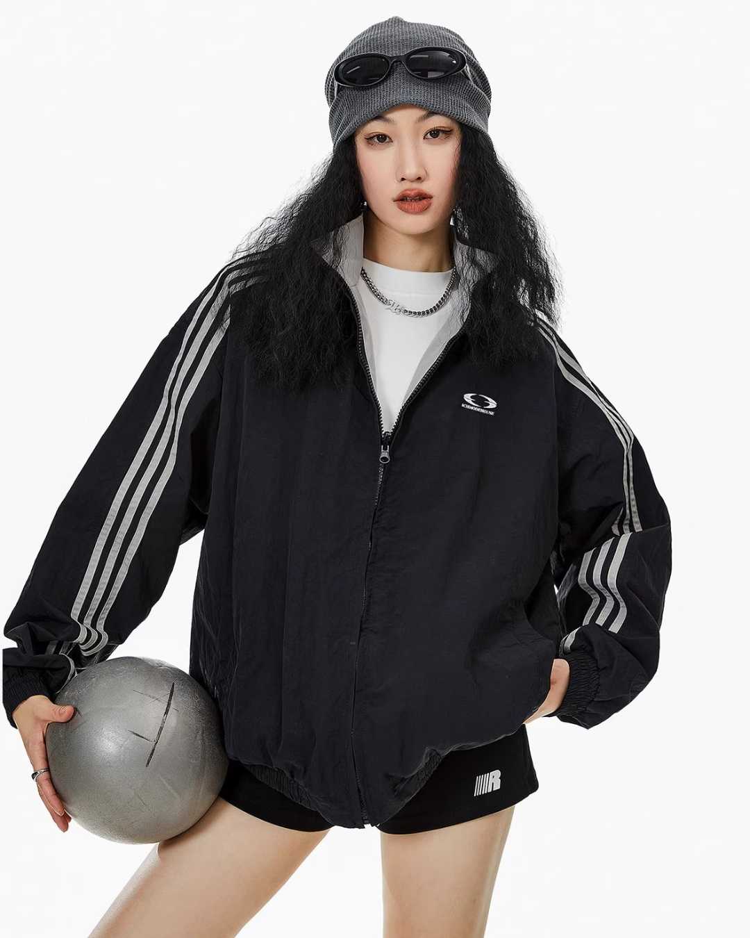 Reversible Classic Nylon Track Jacket