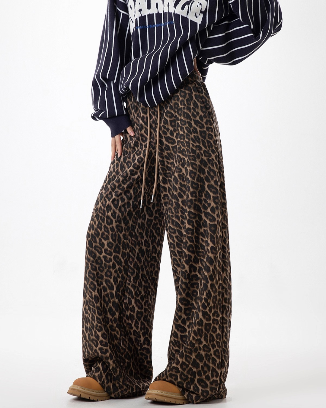 Bold Leopard Baggy Trousers