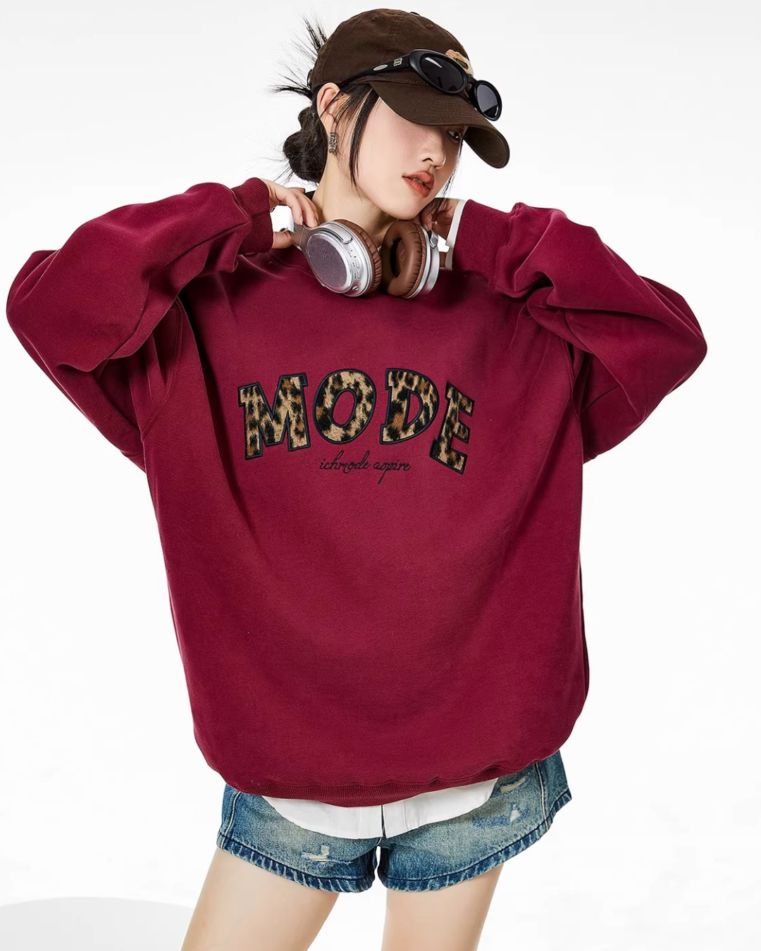 Animal Print Graphic Pullover