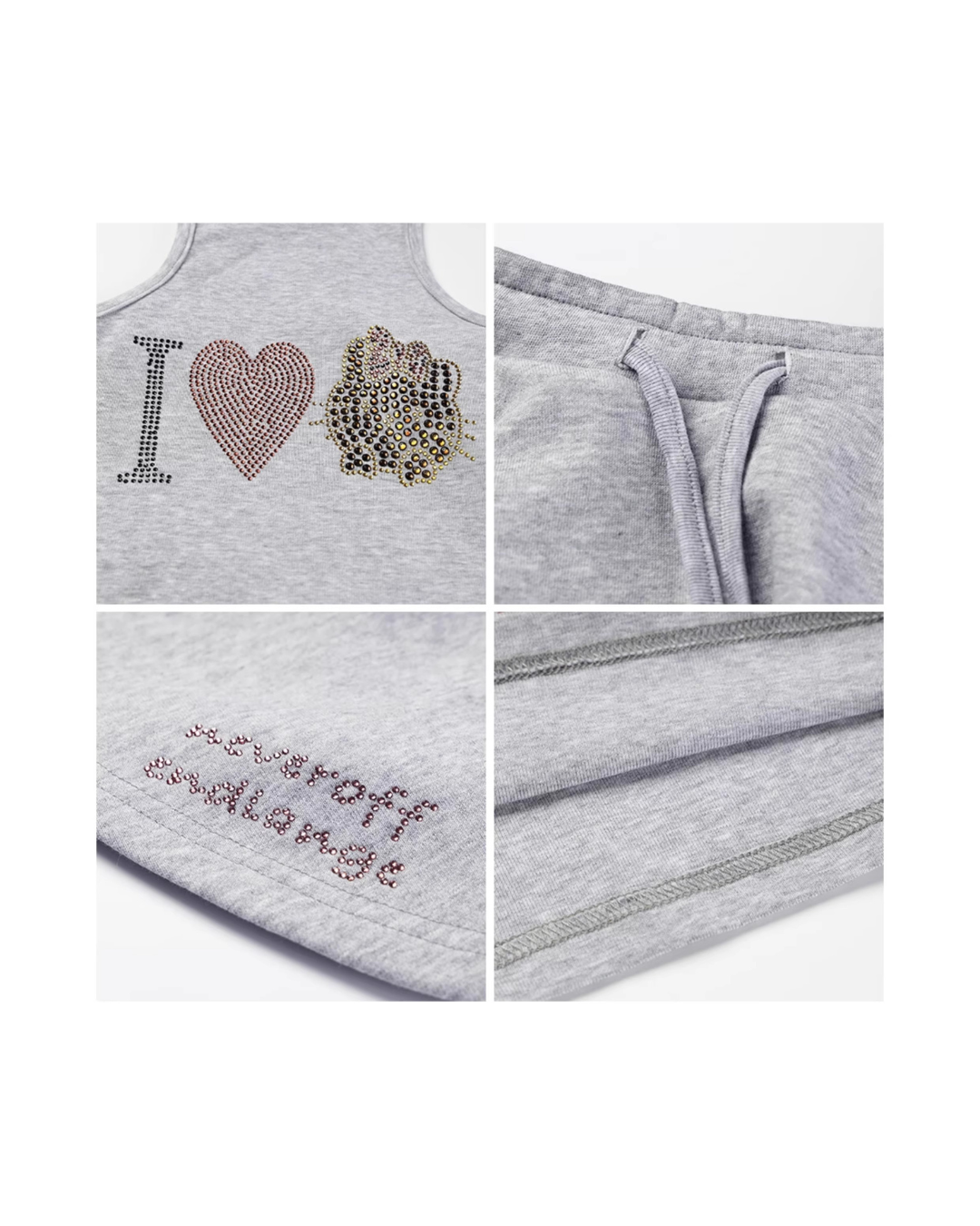 I Love Cat Sweat Set