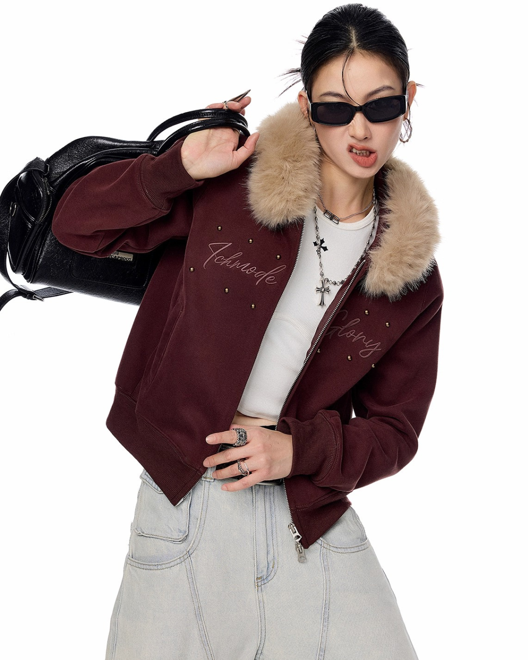 Fur Hood Short Jacket