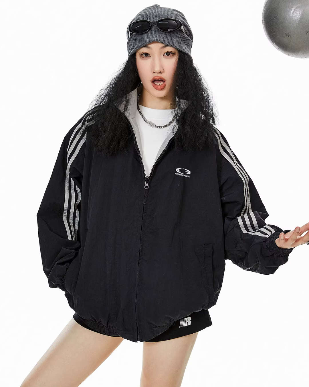 Reversible Classic Nylon Track Jacket