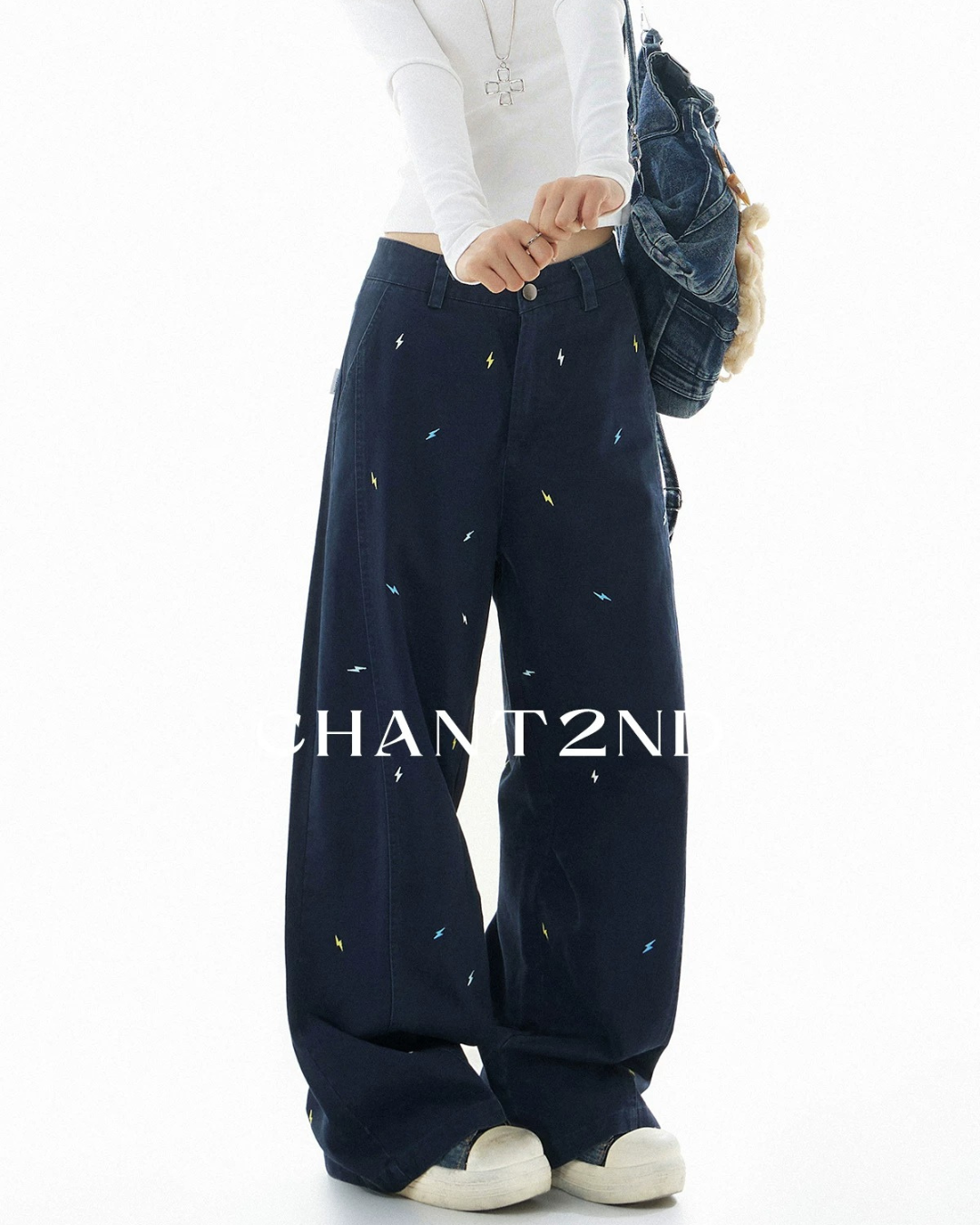 Embroidered Bolt Trousers