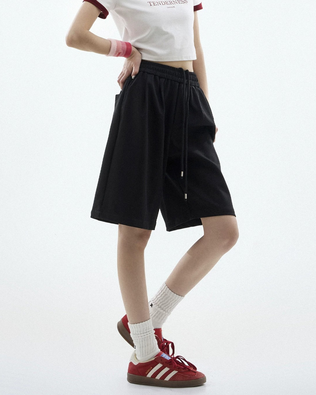 Drawstring Loose Fit Sport Shorts
