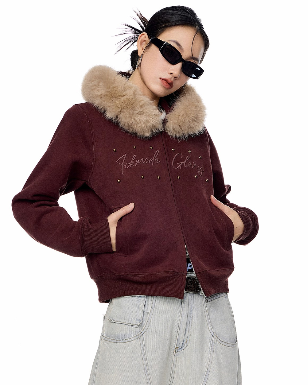 Fur Hood Short Jacket