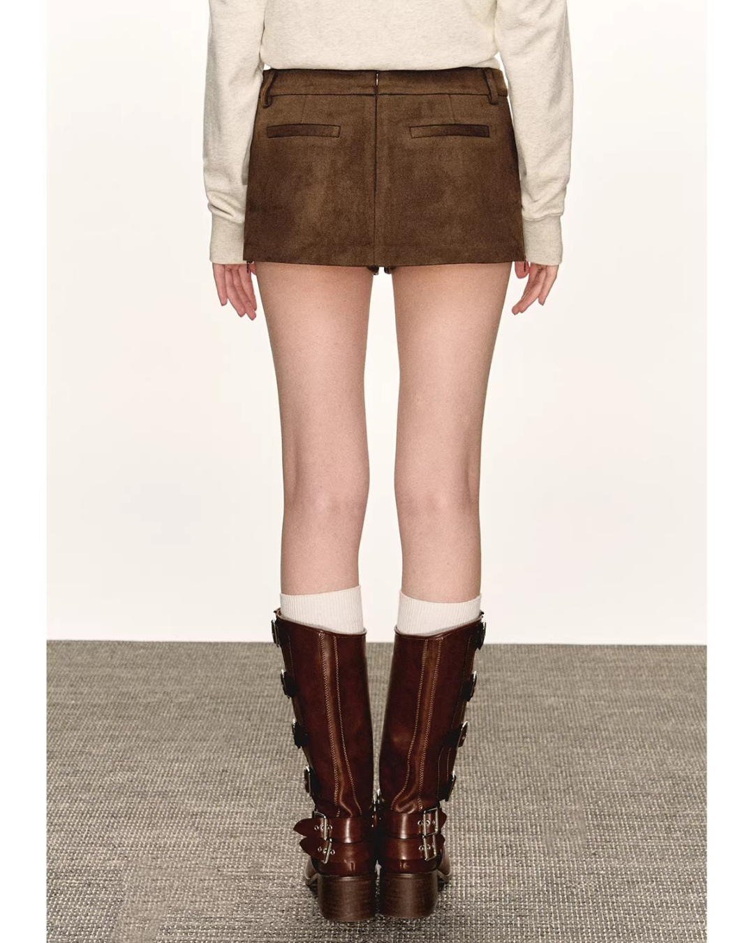 Velour Micro Mini Skirt