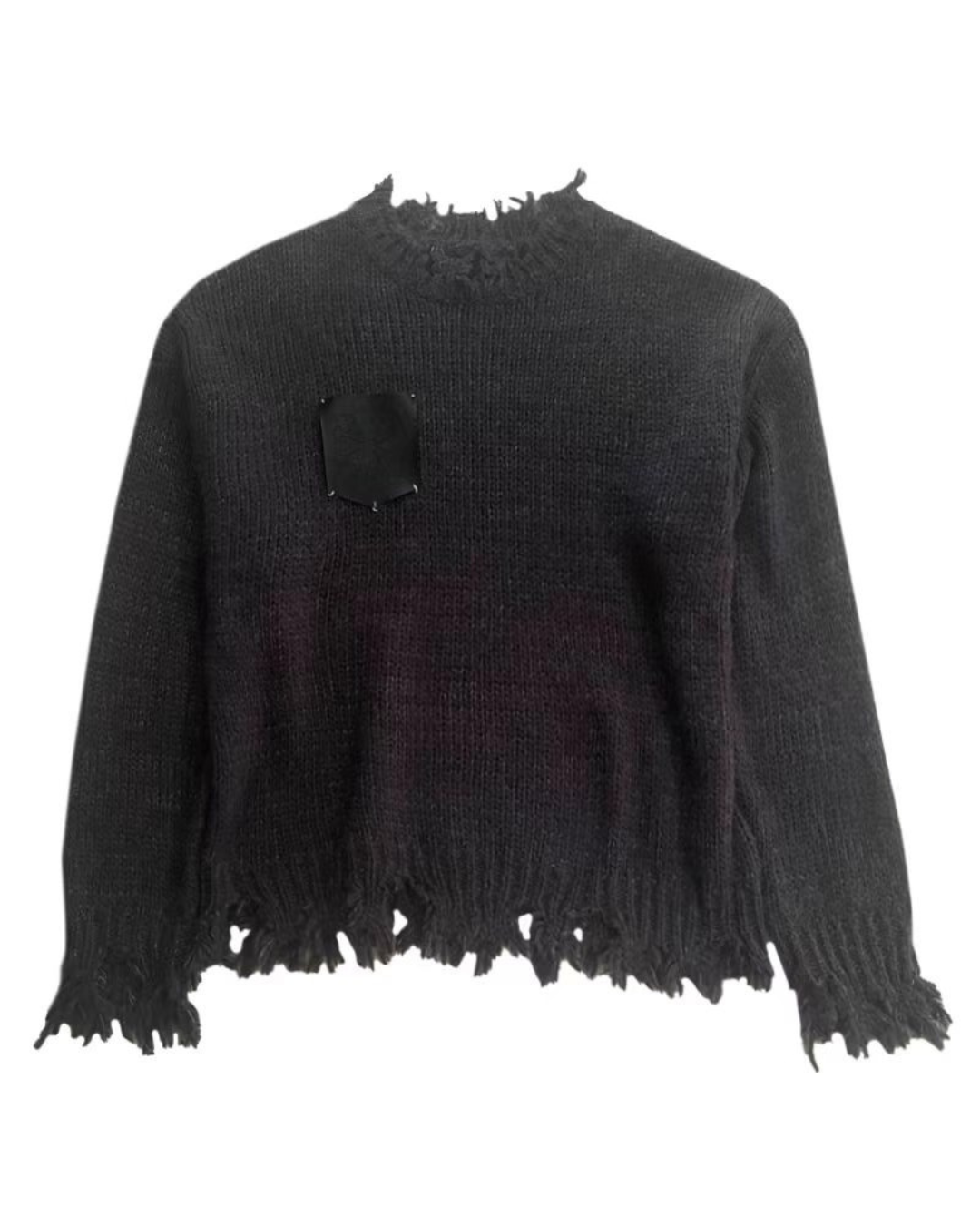 Frayed Edge Pocket Knit