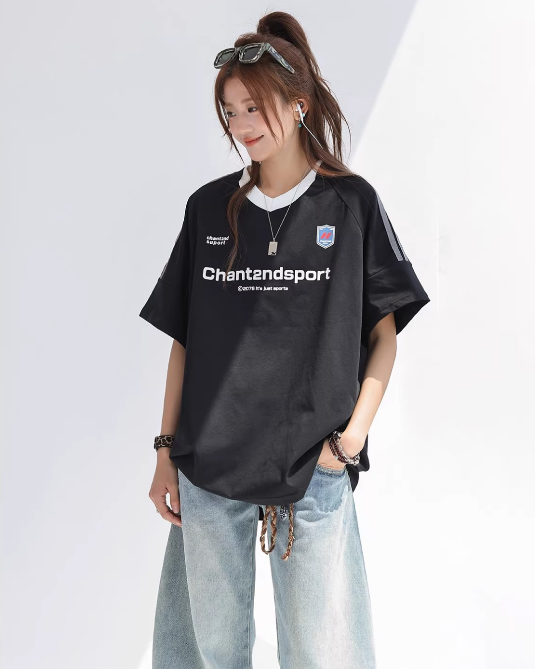 Sport V-neck Soccer Tee
