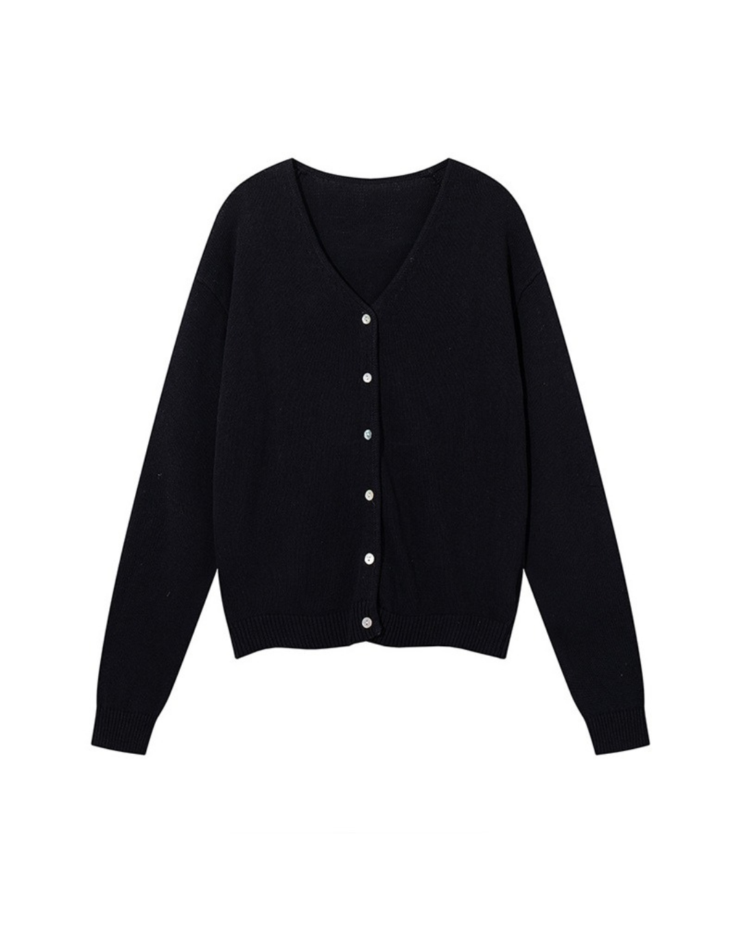 Minimal V-Neck Cardigan