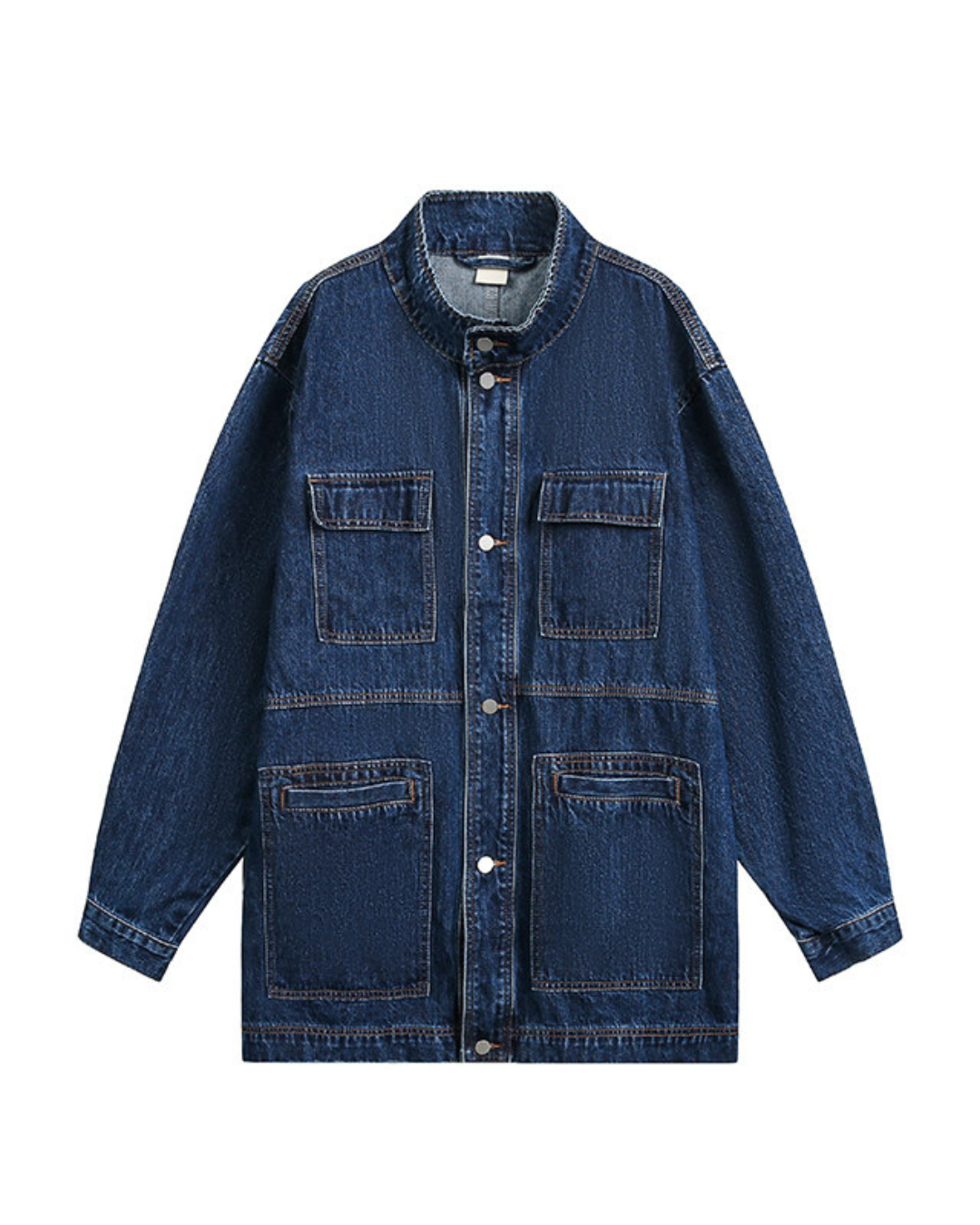 Vintage Wash Denim Work Coat