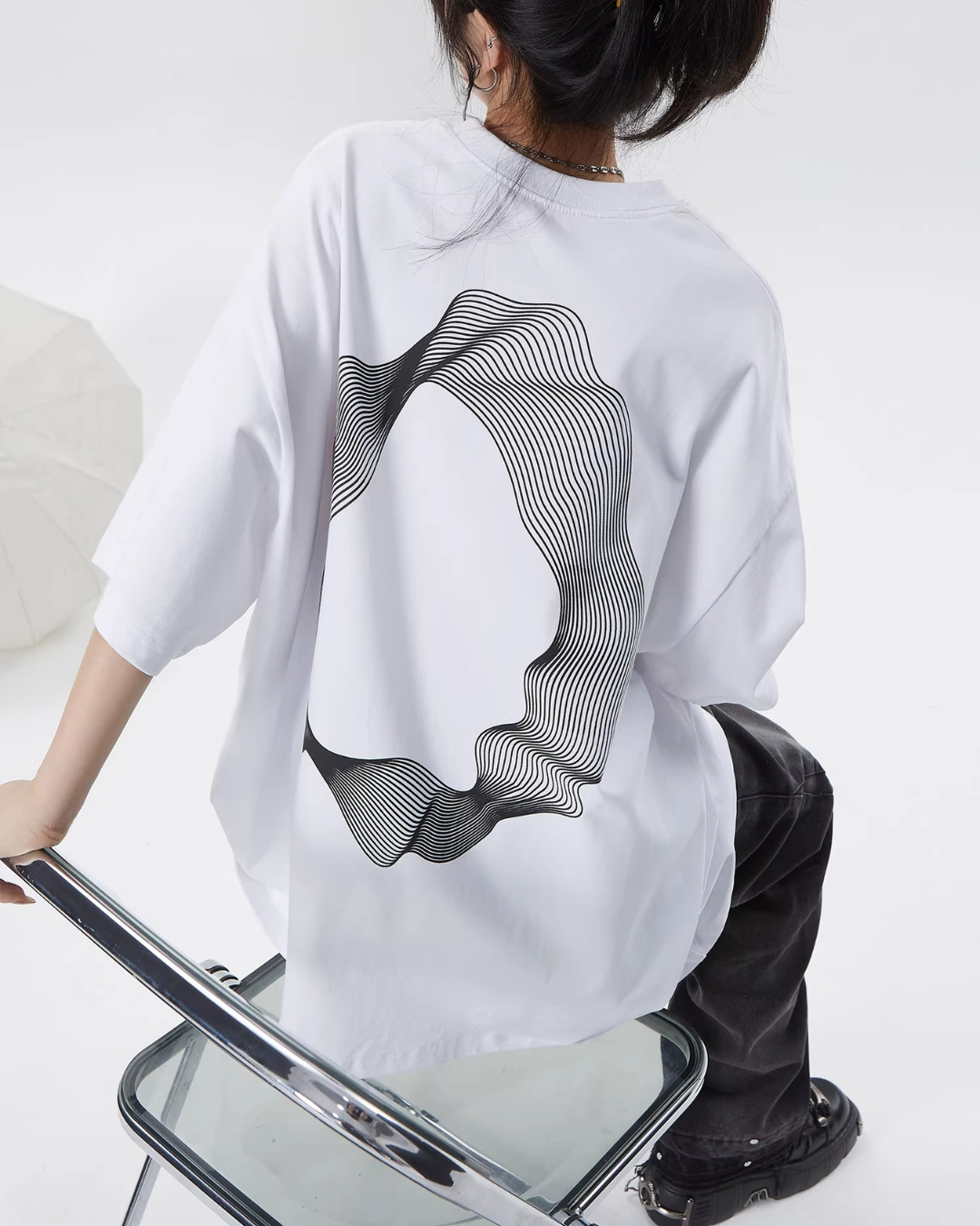 Fluid Motion Graphic Tee