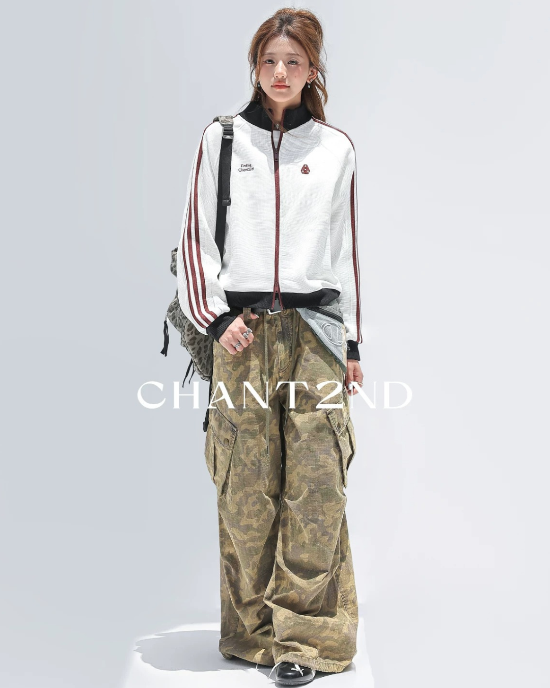Waffle Stripe Track Jacket