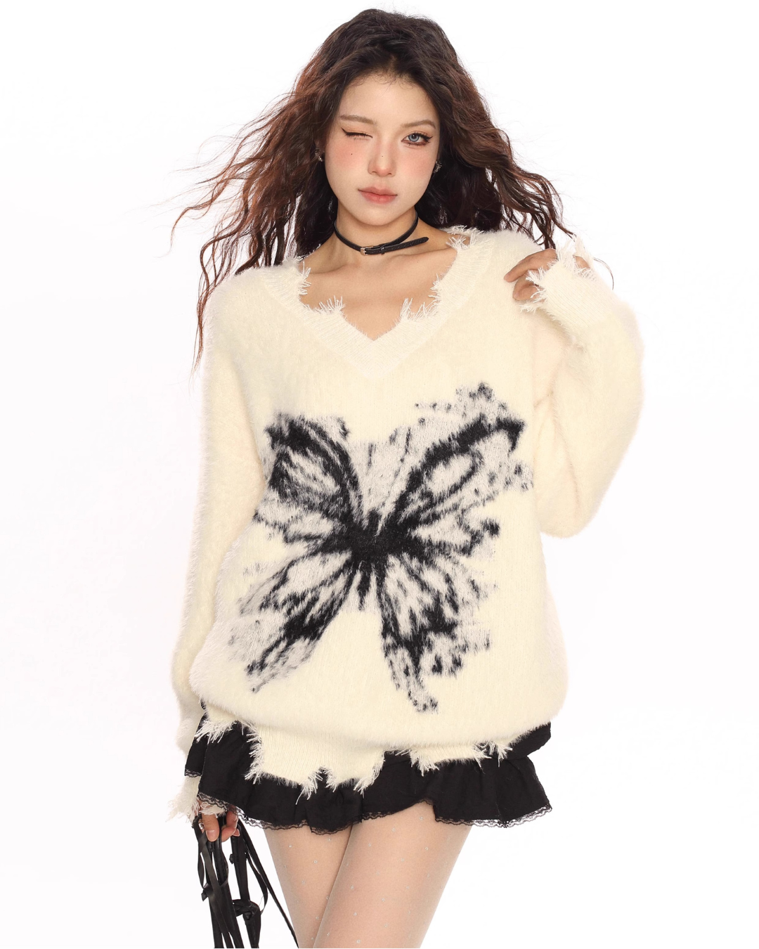 Ethereal Fringe Butterfly Knit