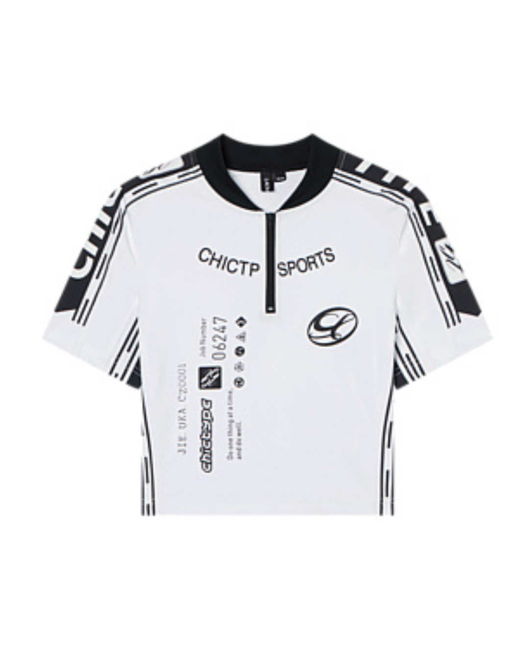 Sporty Racing Fit Top