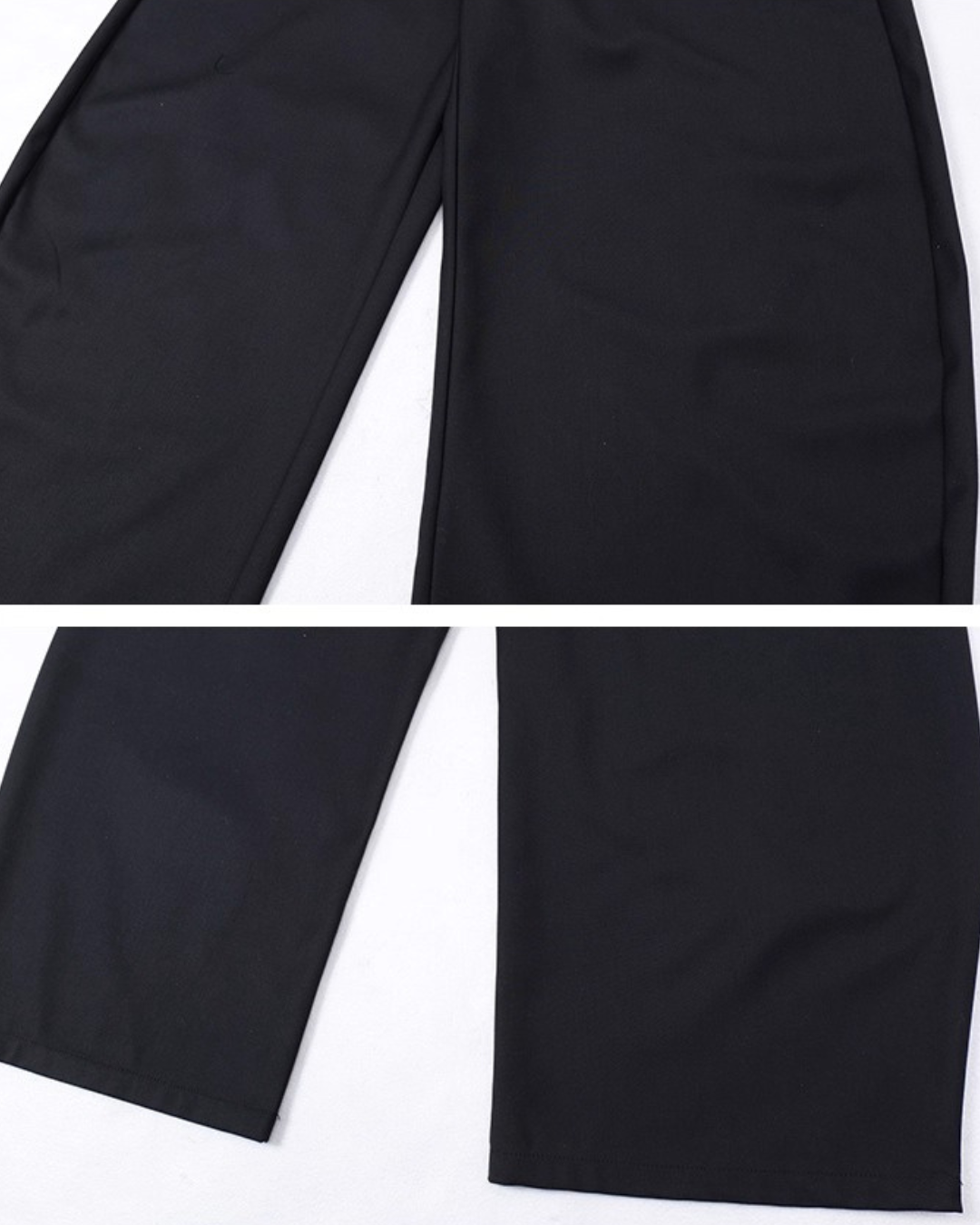 Solid Black Baggy Pants