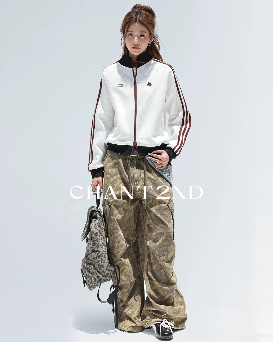 Waffle Stripe Track Jacket
