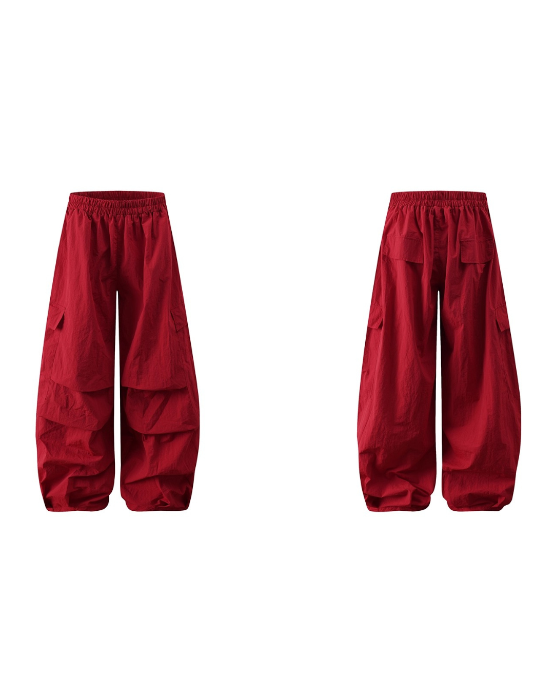 Layered Cargo Wide Pants