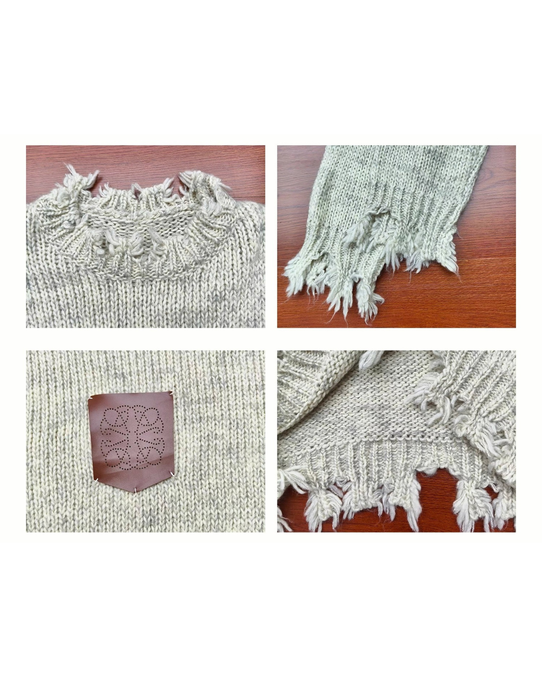 Frayed Edge Pocket Knit