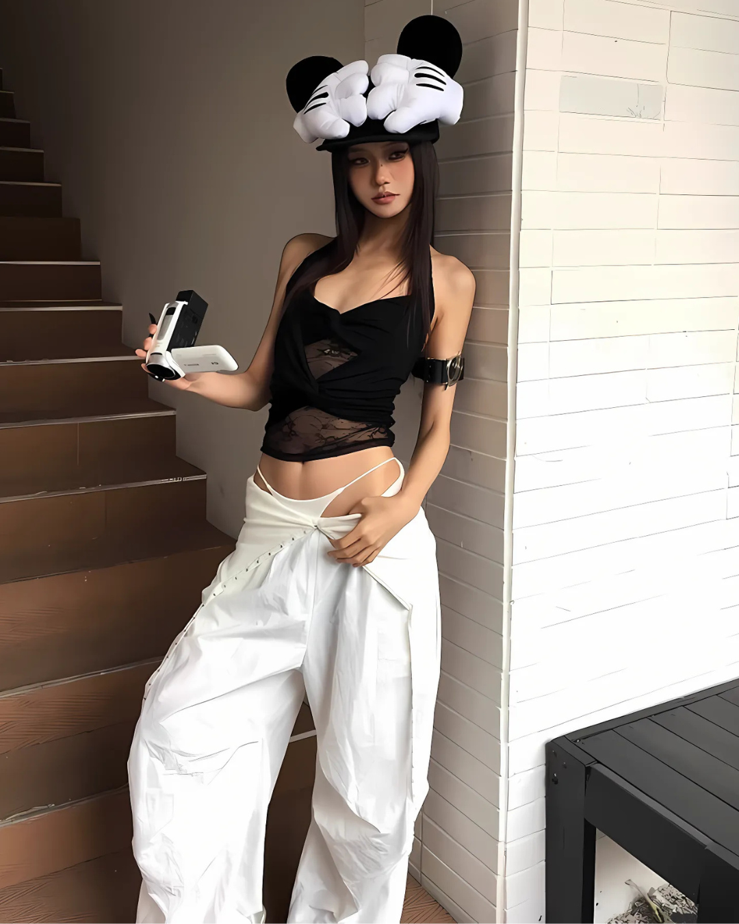 Lace Panel Wrap Cami