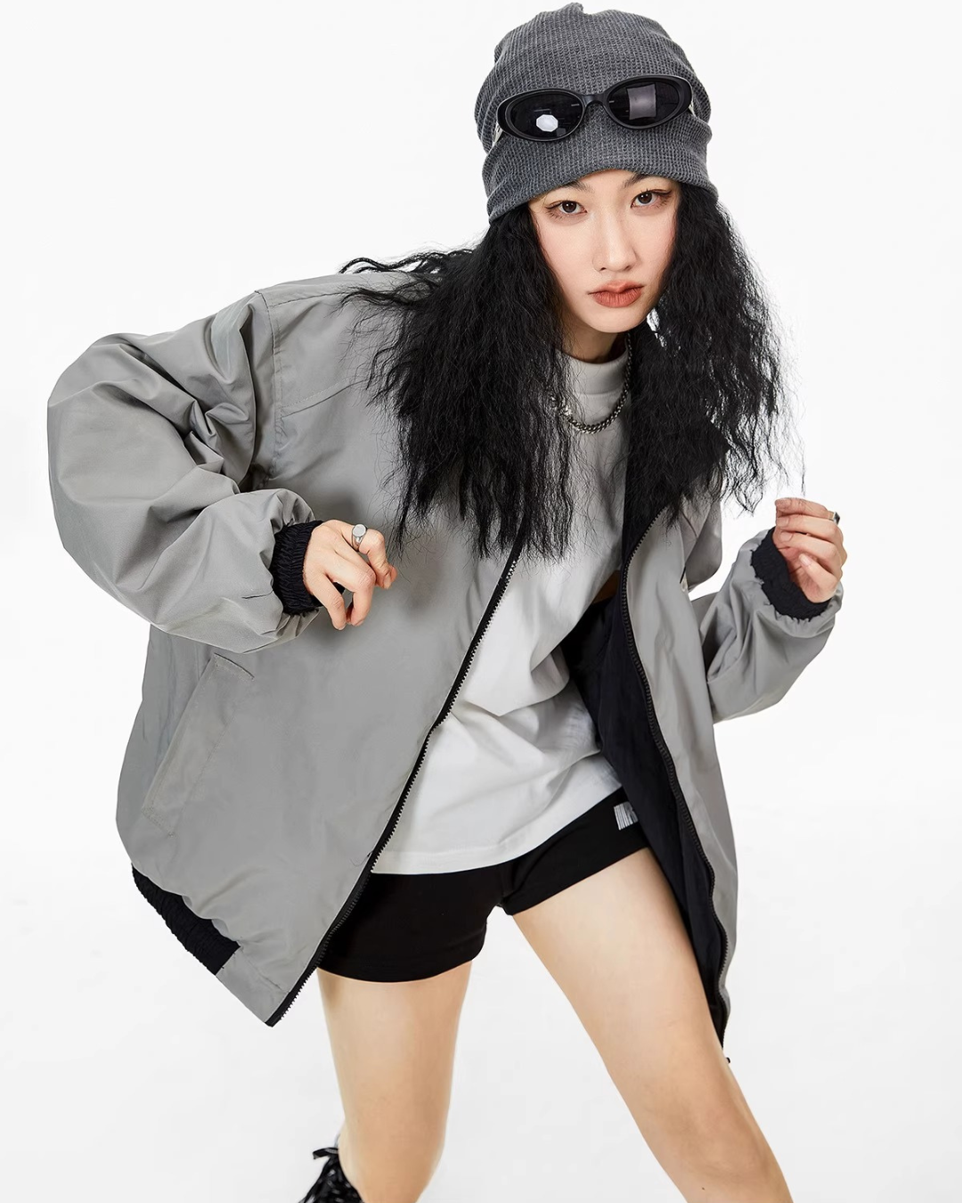 Reversible Classic Nylon Track Jacket