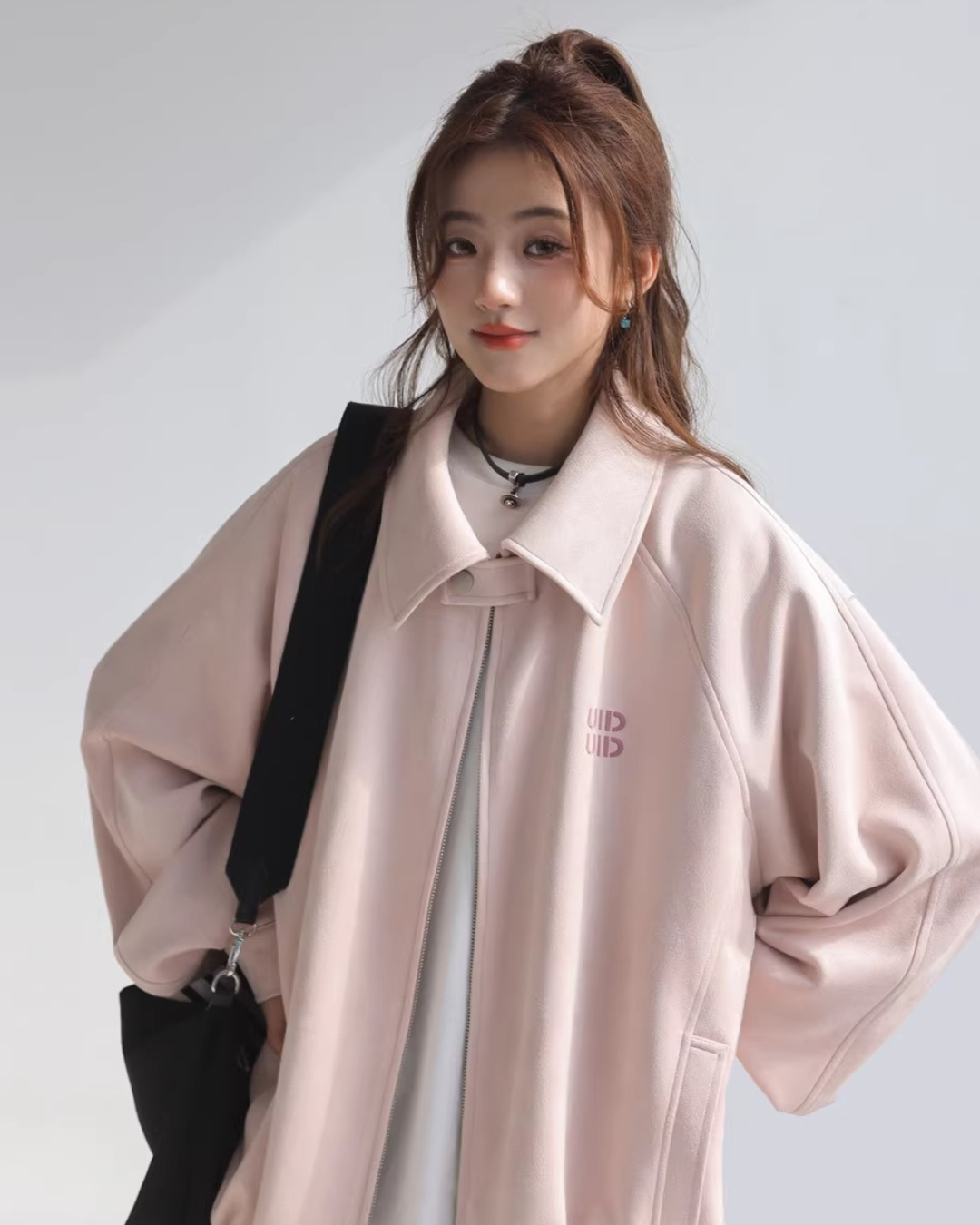 Vintage Suede Touch Bomber Jacket