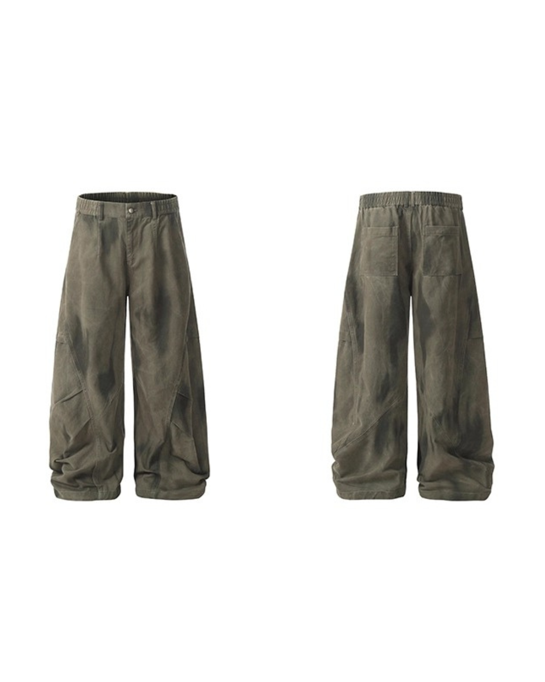 Distressed Effect Baggy Trousers