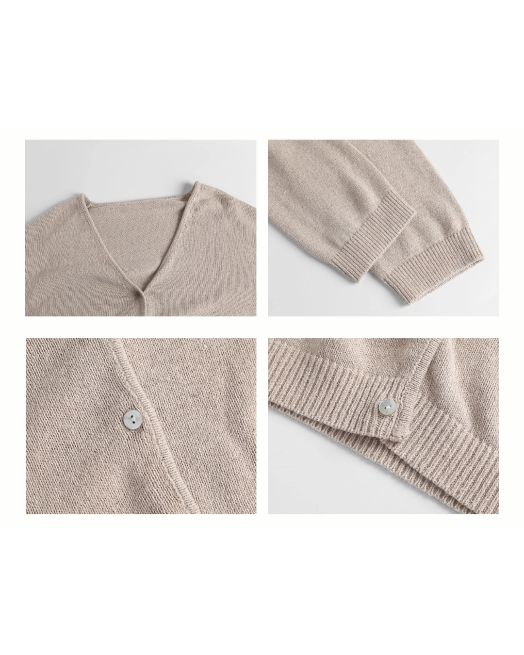 Minimal V-Neck Cardigan