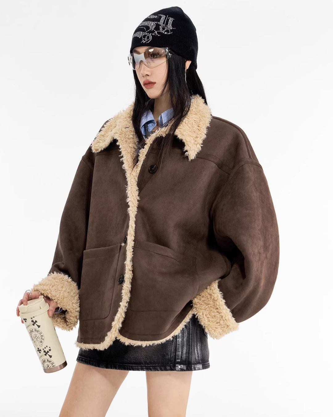 Boa Shearling Oversized Jacket