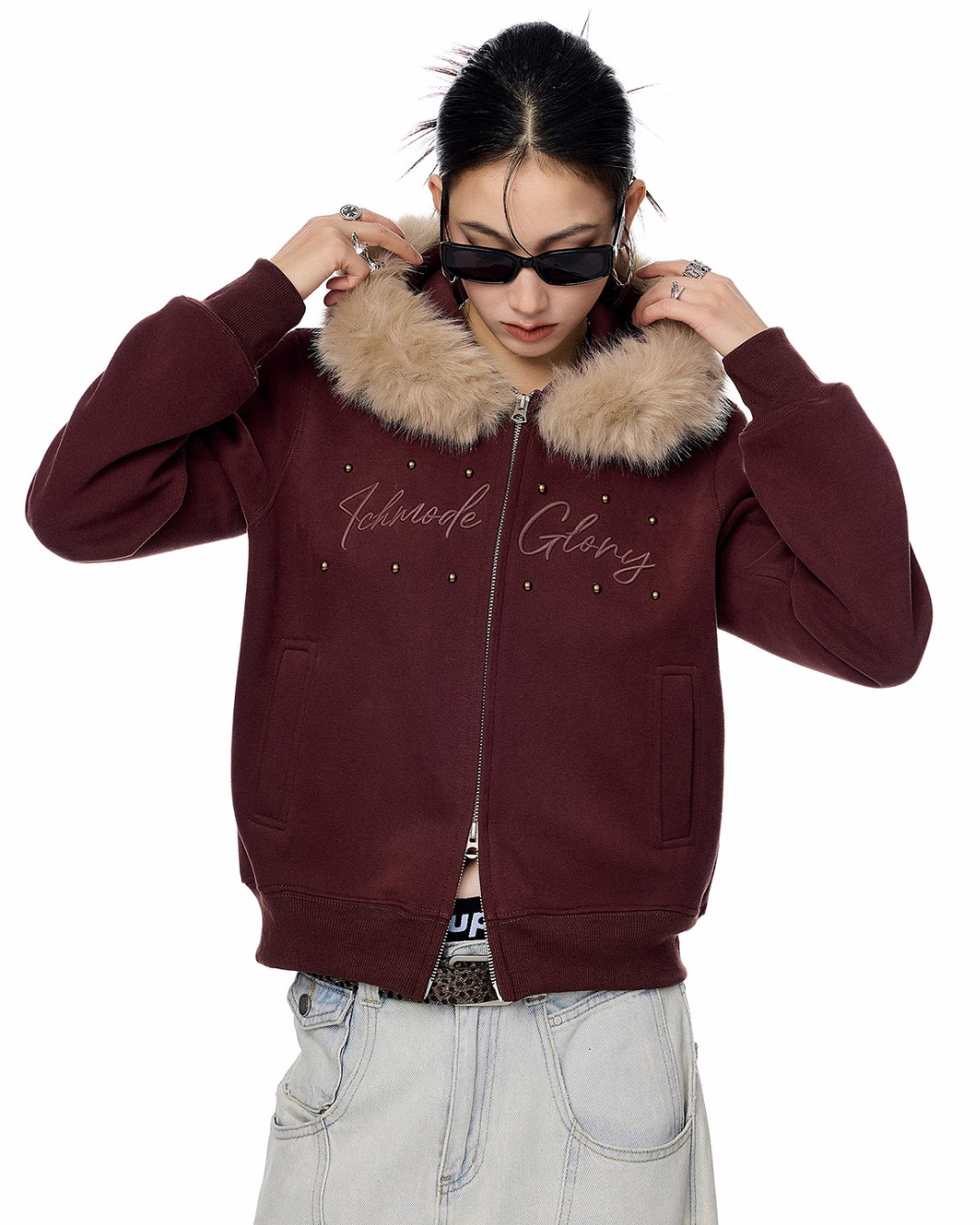 Fur Hood Short Jacket