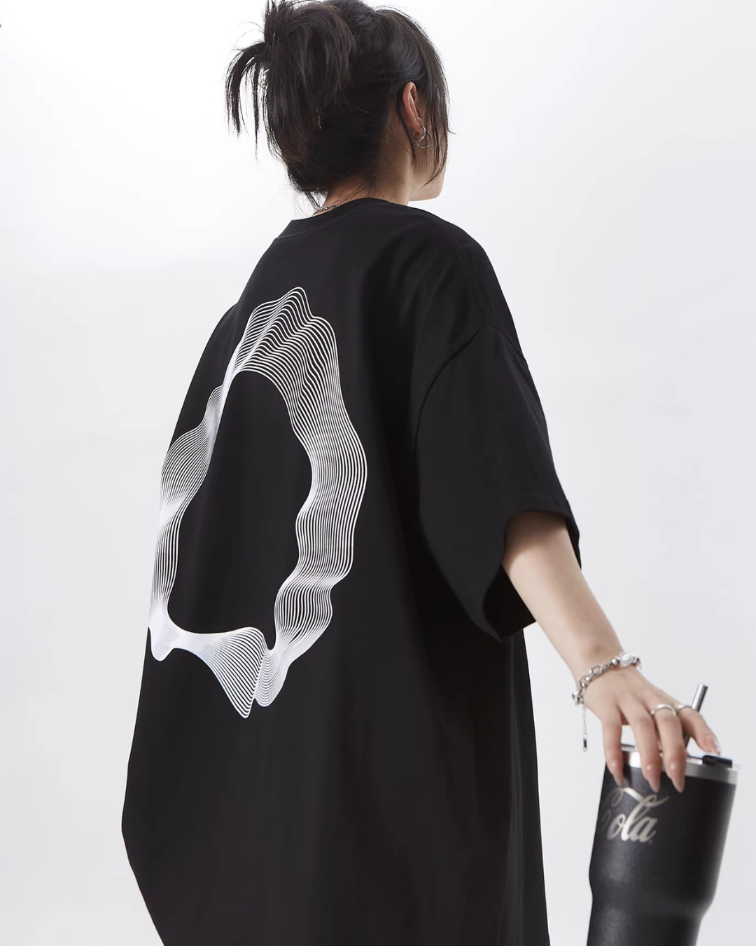 Fluid Motion Graphic Tee