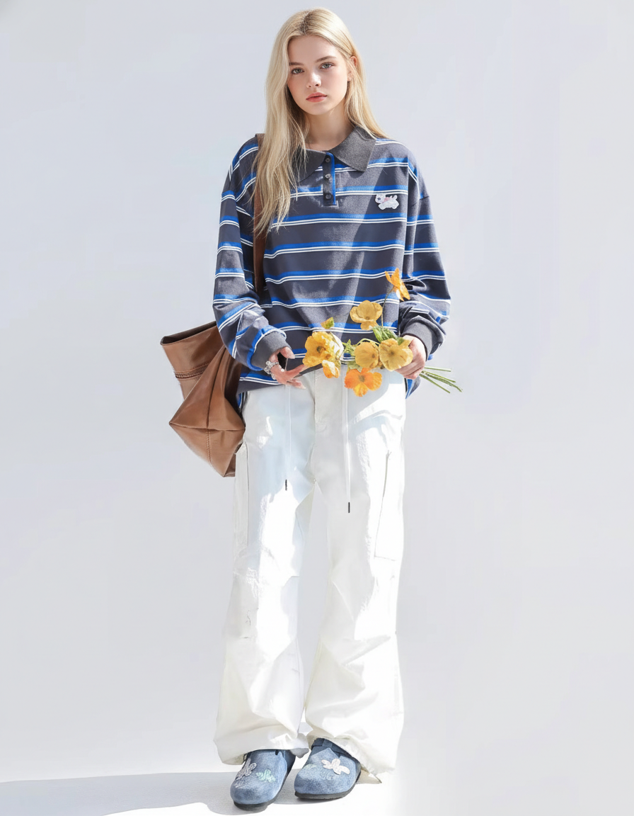 Retro Bear Emblem Polo