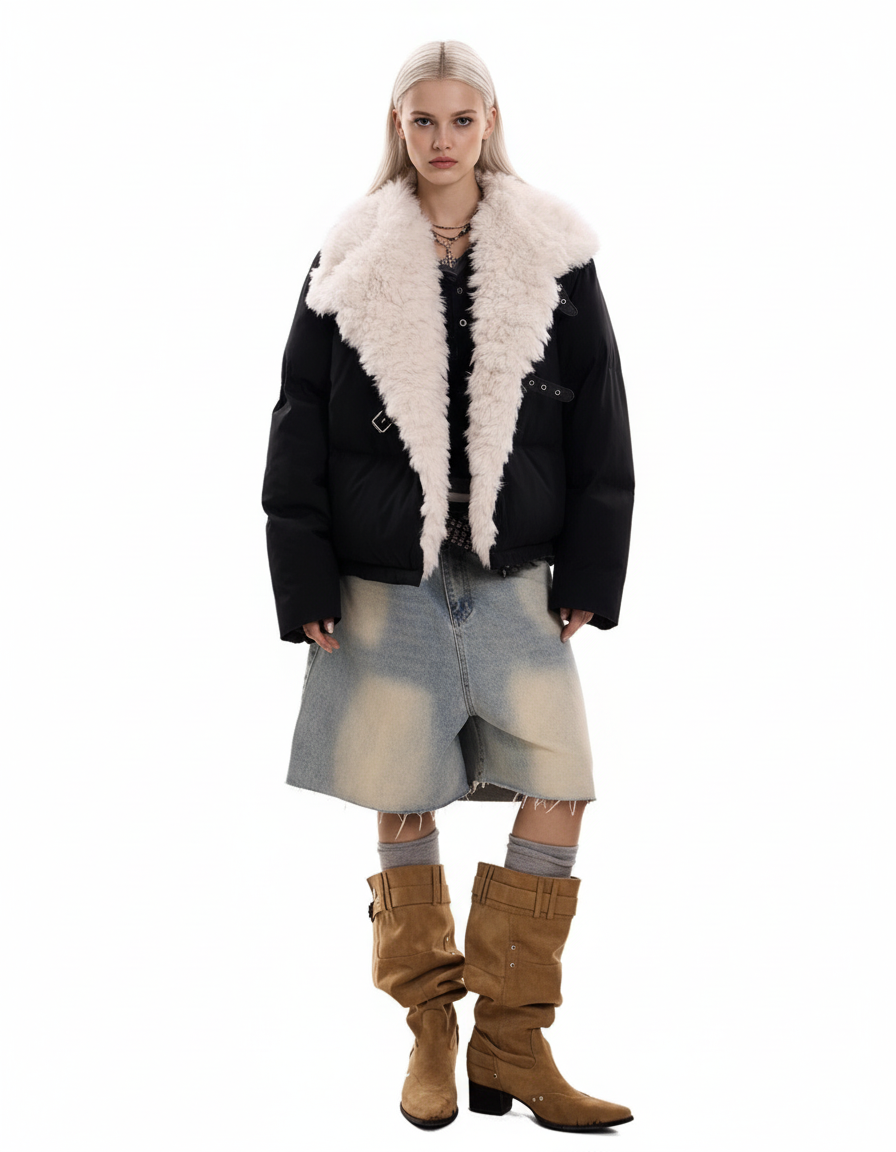 B-3 Bomber Faux Shearling Jacket