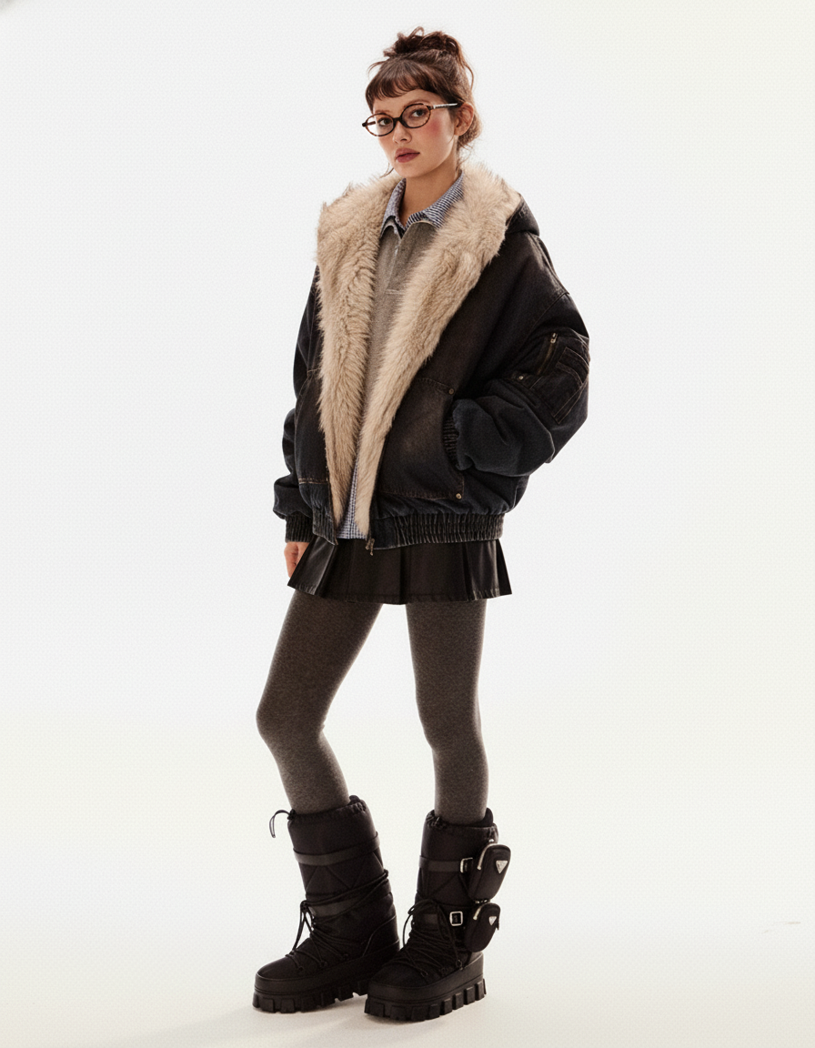 Vintage Fur Trim Jacket