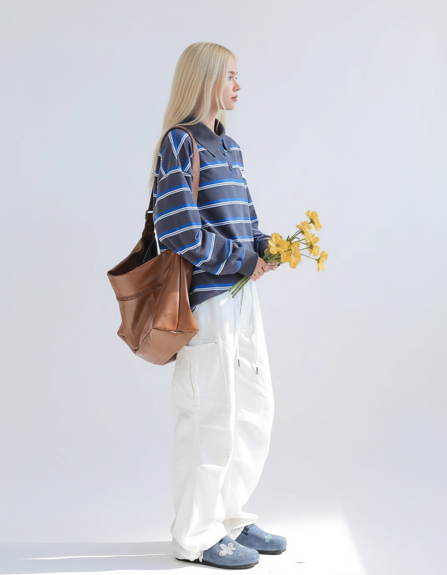 Retro Bear Emblem Polo