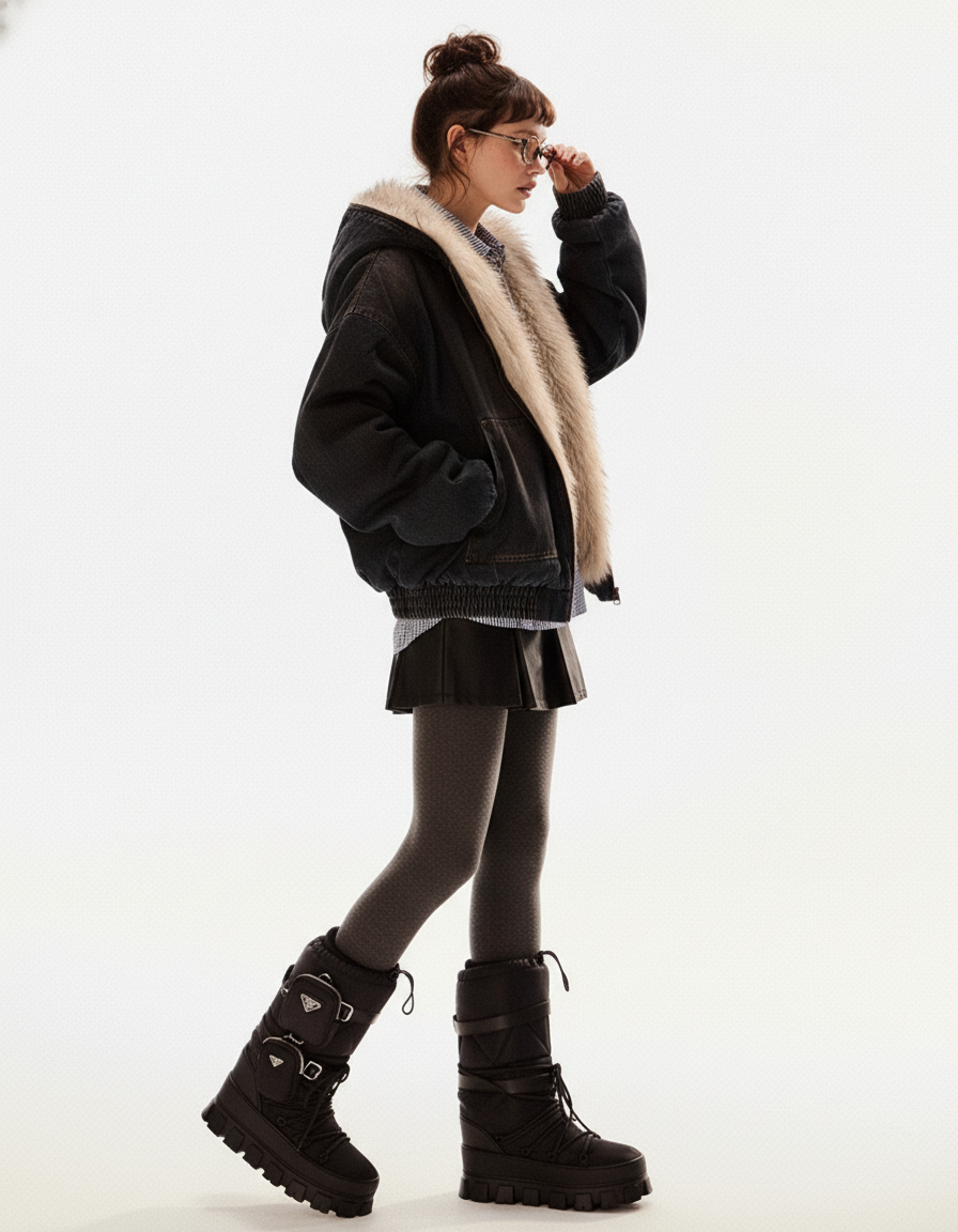 Vintage Fur Trim Jacket