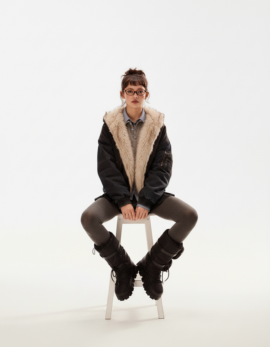 Vintage Fur Trim Jacket