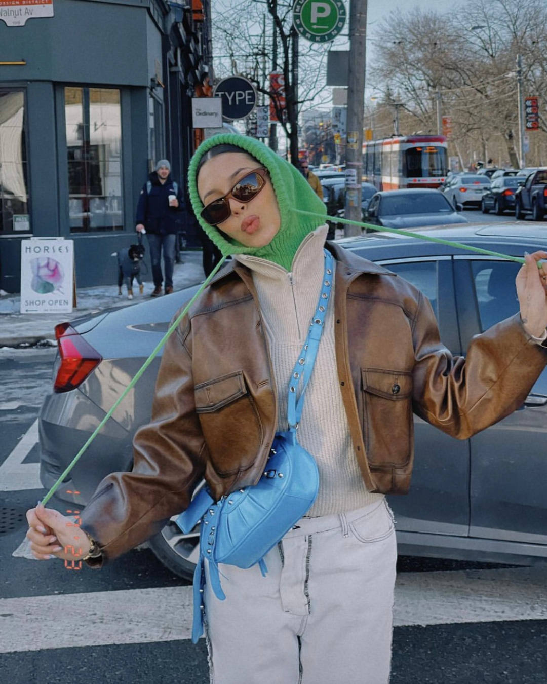 Vintage Brown Vegan Leather Jacket