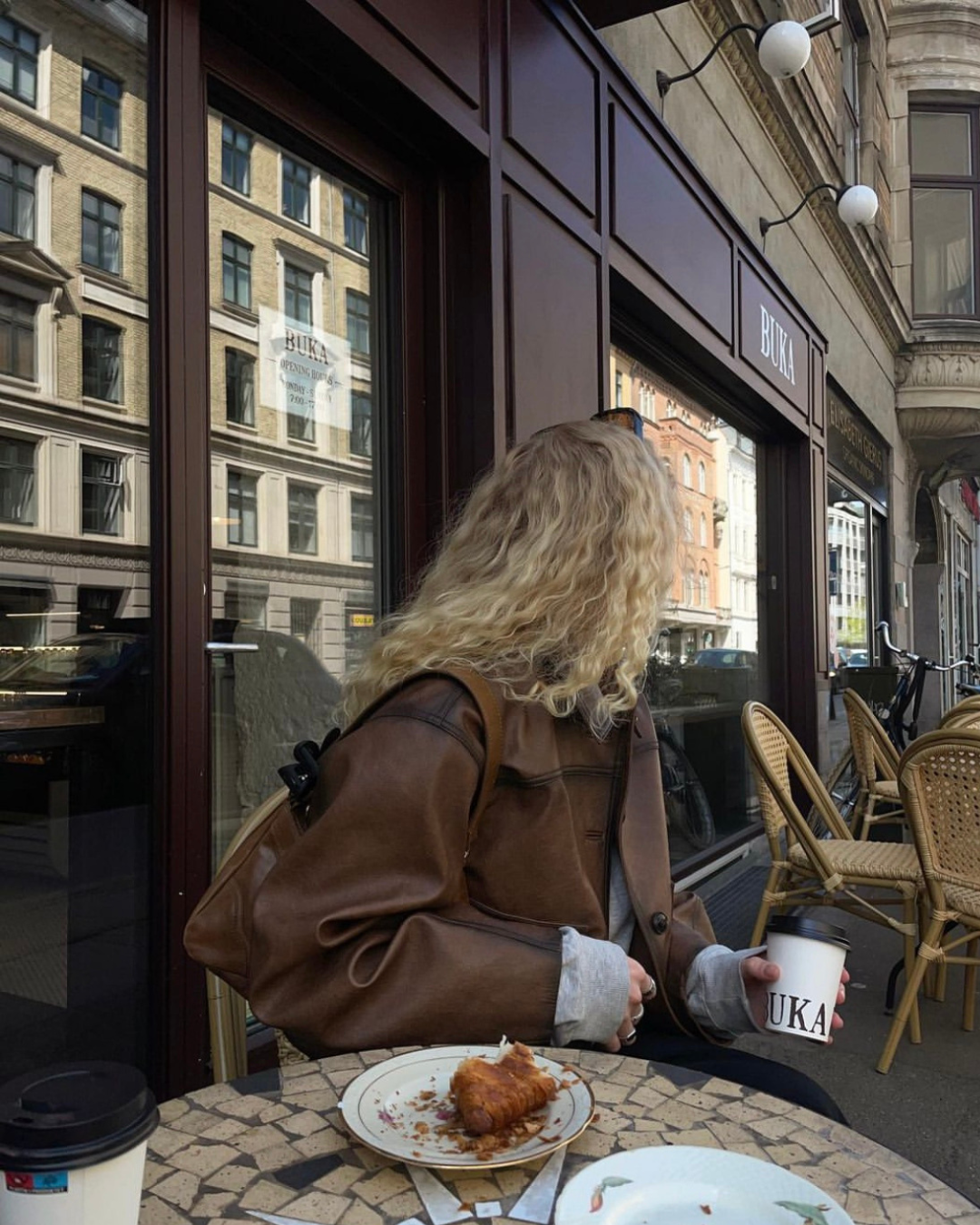 Vintage Brown Vegan Leather Jacket