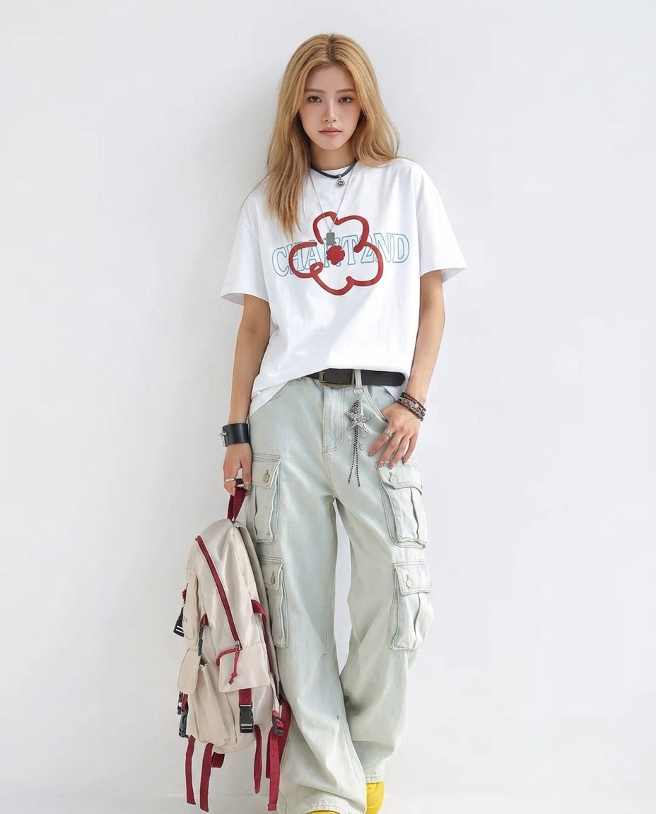 Bloom Outline Logo Tee