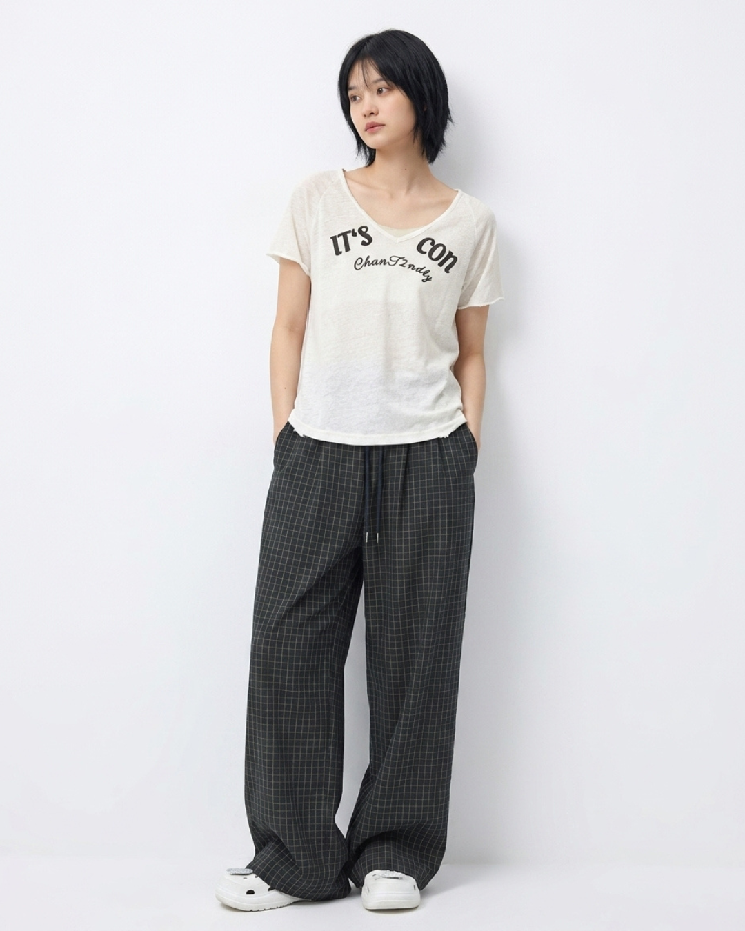 Icon Letter Boxy Sheer Top