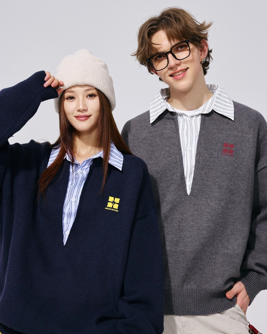 Layered Collar Knit Top