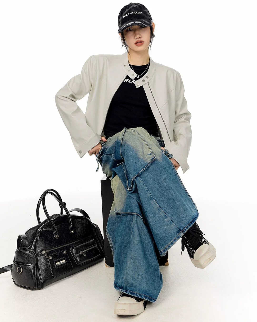 Moto Snap Collar Jacket