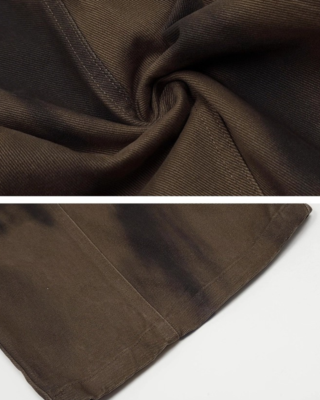 Distressed Effect Baggy Trousers