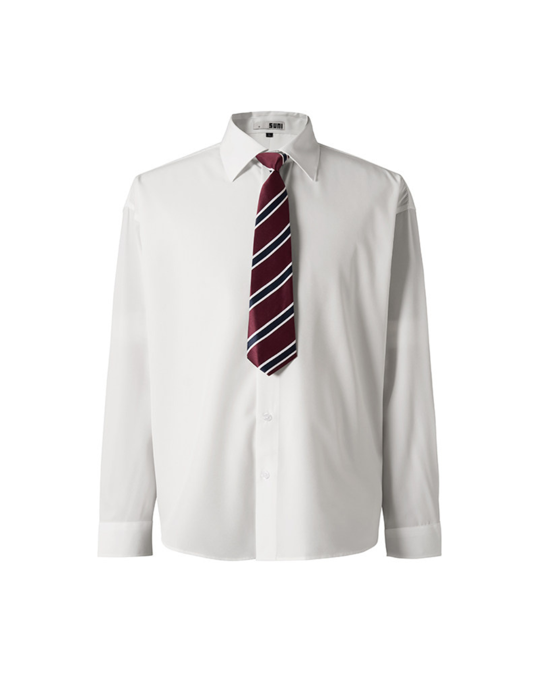 Classic Loose Fit Tie Shirt