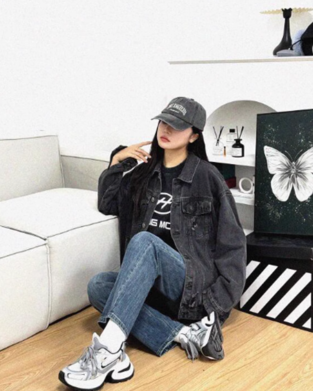 Damaged Loose Denim Jacket