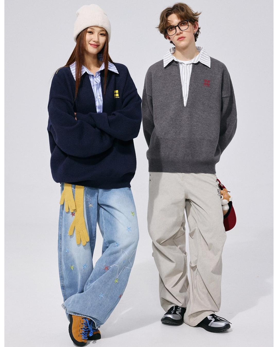 Layered Collar Knit Top